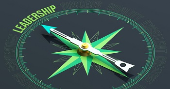 Image of compass pointing to Leadership