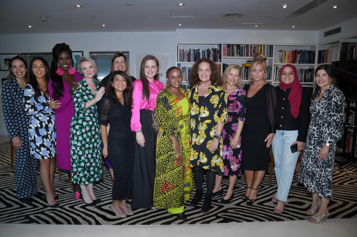 WE Empower awardees in a group with Pitch Night host Diane von Furstenberg WE Empower awardees in a group with Pitch Night host Diane von Furstenberg
