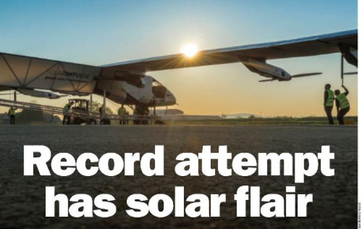 Record attempt has solar flair