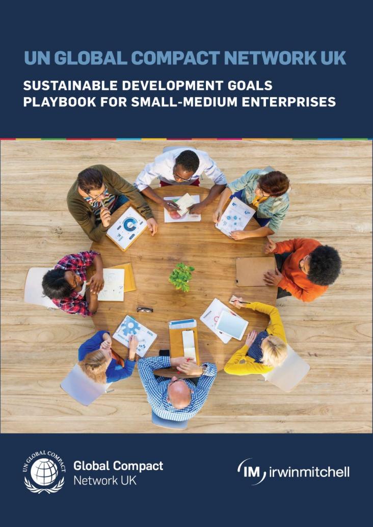 Front cover image of UNGC SDG Playbook for SMEs