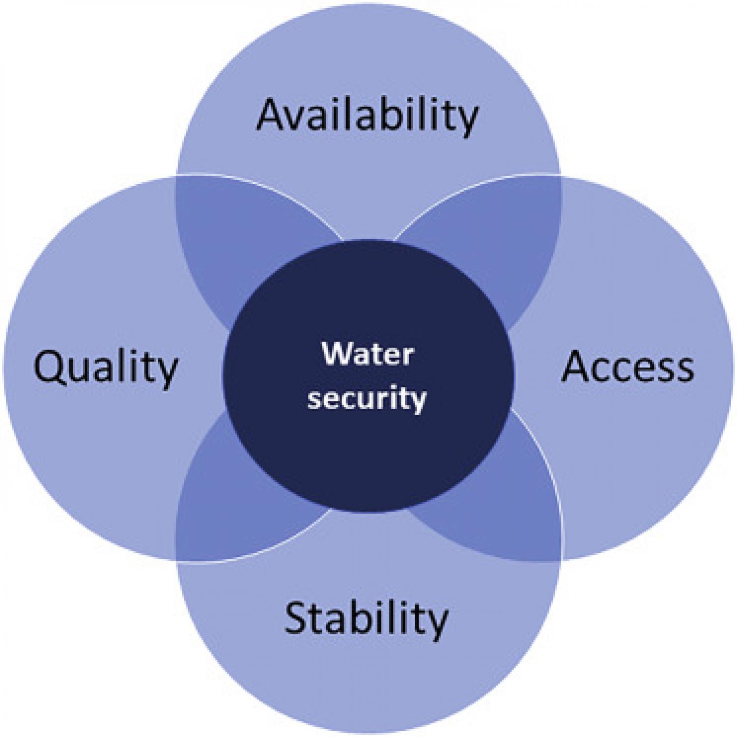 Figure showing the conceptualization of water security