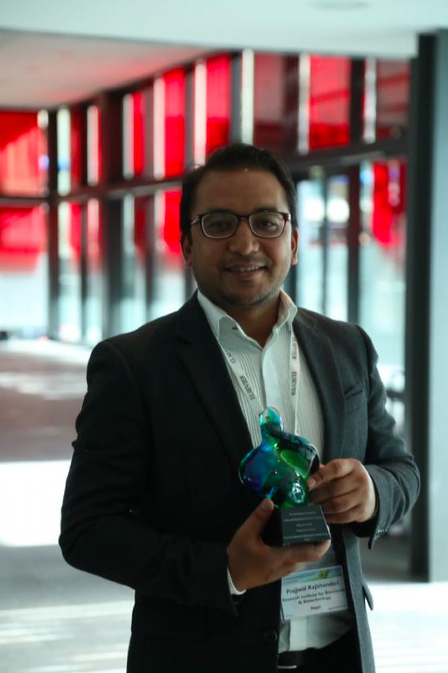 2018 First prize winner Dr. Prajwal Rajbhandari 