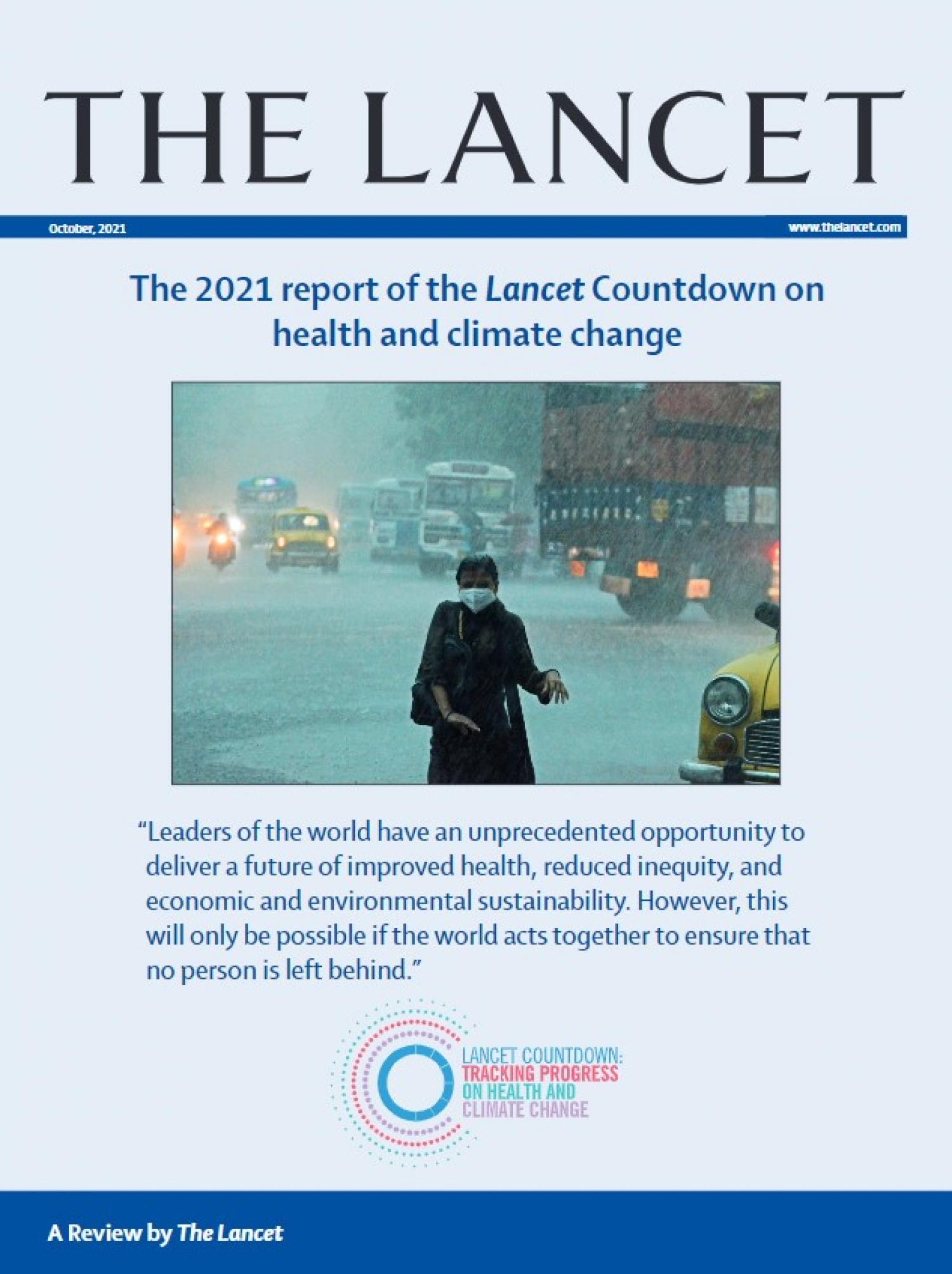 The 2021 report of the Lancet Countdown on health and climate change: code  red for a healthy future - The Lancet