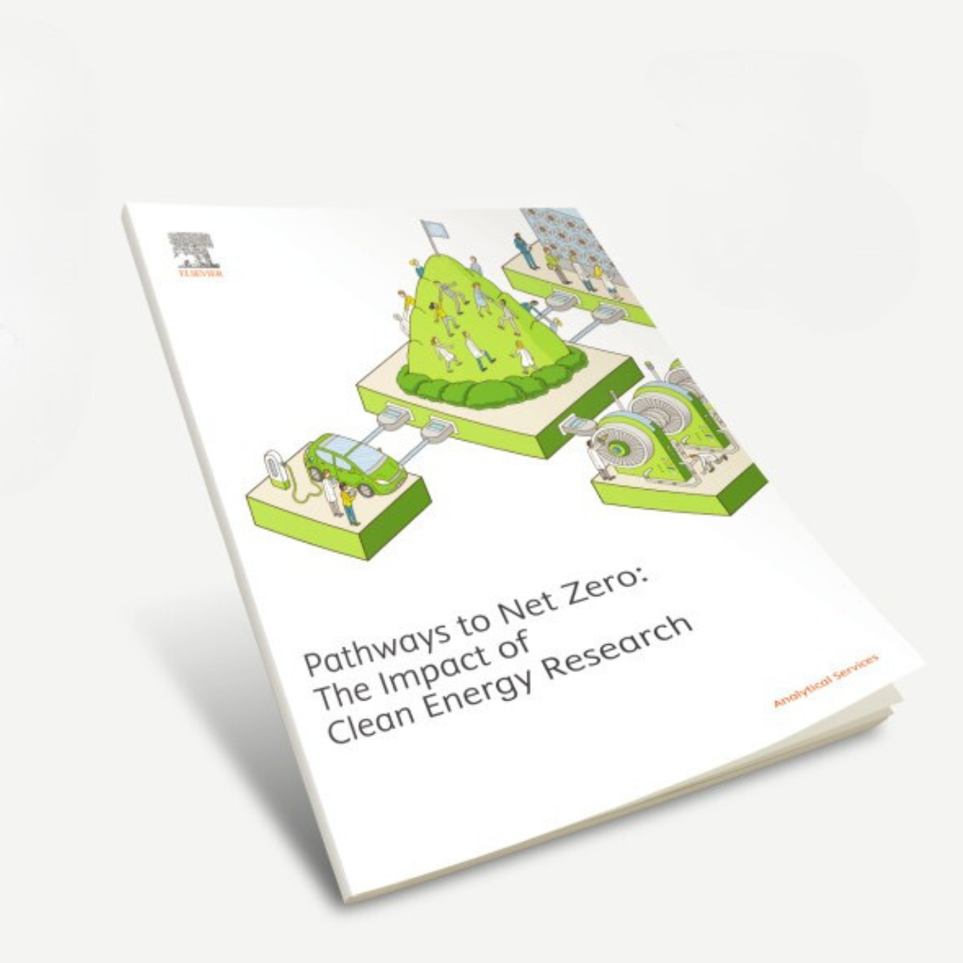 Image of Elsevier's Pathways to Net Zero Report front cover 